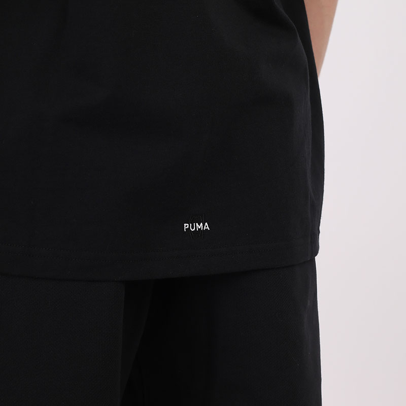 мужская черная футболка PUMA Parquet Street Graphic Tee 59993804 - цена, описание, фото 5